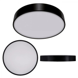 Lampa sufitowa plafon natynkowy okrągły TOTEM C LED 24W barwa neutralna kolor czarny + biały 03927 STRUHM