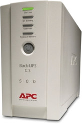 Zasilacz bezprzerwowy, 300W, 500VA, 7A, Uwe 180 → 266V, Uwy 230V, APC, Back-UPS CS