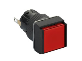 Harmony XB6 Kompletny wskaźnik świetlny czerwony LED kwadratowy 24 V DC 16 mm plastikowy XB6ECV4BP SCHNEIDER ELECTRIC