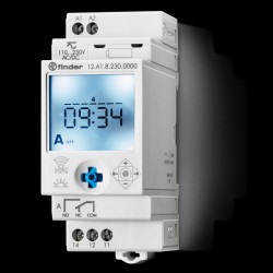 Programator czasowy 16A 250VAC, Finder 12.A1.8.230.0000