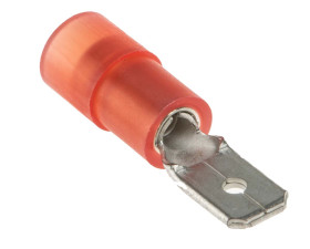 Konektor płaski Męski 4.75 x 0.8mm 0,5 → 1,5 mm², 22 → 16 AWG długość 20mm Izolacja: Izolowane Cyna