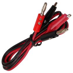 Przewód banan - krokodyl 90cm