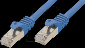7.5m Patch cable,Cat.7 raw cable, blue, RJ45