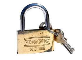 Kłódka mosiężna 50mm LOCK MN-02-150 /6szt./