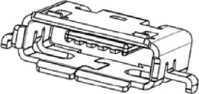 Molex 47654-0001 Złącze męskie USB, 1 szt.