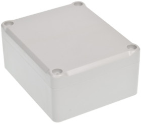 ABS enclosure, (L x W x H) 89.4 x 74.5 x 41 mm, light gray, IP67, 4U63090804019
