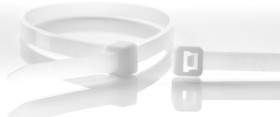 Cable tie, PA, (L x W) 140 x 2.5 mm, bundle-Ø 33 mm, natural, UV resistant, -40 to 85 °C, 11072971