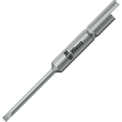 Wera 05135265001 800/9 C Slotted Screw Bit Halfmoon Drive, 1.5 x 44mm