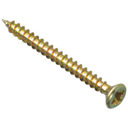 ForgeFix MPS3540Y Multi-Purpose Pozi Screw CSK ST ZYP 3.5 x 40mm Box 200