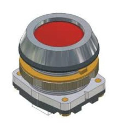 Napęd przycisku sterowniczego 30mm czerwony IP56 z samopowrotem W0-N-NEF30WK-K C