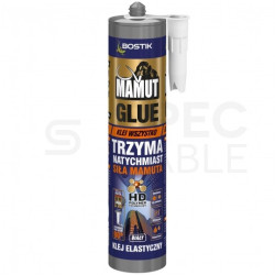 Klej uniwersalny montażowy MAMUT GLUE super mocny, elastyczny, biały Kartusz 290ml