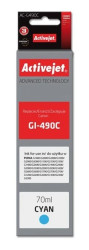 Tusz Activejet AC-G490C (zamiennik Canon GI-490C Supreme 70 ml niebieski)
