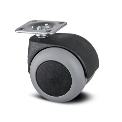 Koło samonastawne średnica kabla 50mm Tente 40kg wysokość całkowita 63mm