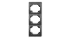 Logo Ramka Pionowa Potrójna Grafitowy 11Lrv-3