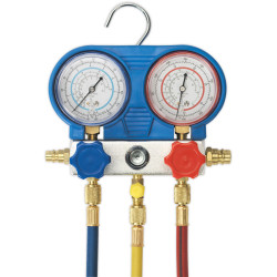 Sealey VSAC002 Air Conditioning System Manifold with Sight Glass