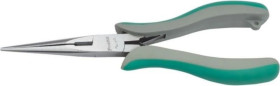 Szczypce półokrągłe z krawędzią tnącą, główka prosta płaskoszczypy PM-712