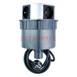 LISTWA ZASILAJĄCA PF1204L PODBLATOWA 4 GNIAZDA 1.4M