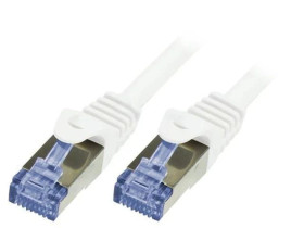 Patch cord S/FTP 6a linka Cu LSZH biały 10m 26AWG CQ3091S