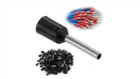 Trytyt Końcówka Tulejkowa Izolowana Dui-1,5-12Cz Czarny 10Szt