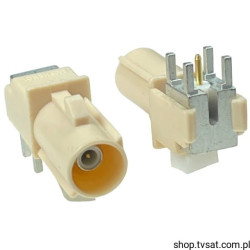 FA1-NIRP-PCB-8A FAKRA HF Straight Plug PCB Beige THT AMPHENOLS