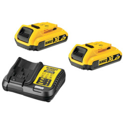 DEWALT . DCB183 2C 18V Charger Pack 2 x 2A Batteries &amp; 1 x DCB112