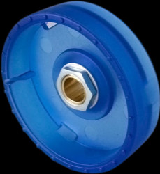 Rotary knob, 6 mm, PC, blue, Ø 41 mm, H 14 mm, B8341066