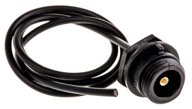 Złącze koncentryczne Montaż na panelu Żeński typ złącza Złącze SMB Okablowany fabrycznie typ kabla Koncentryczny