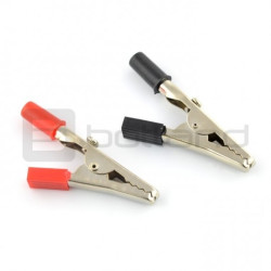 Złącze krokodylkowe z gniazdem typu banan - 2szt.