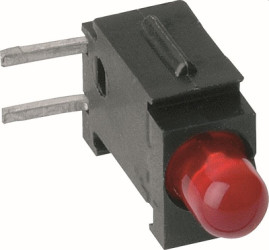 Signal light, green, 20 mcd, pitch 2.54 mm, LED number: 1, 2311.8032