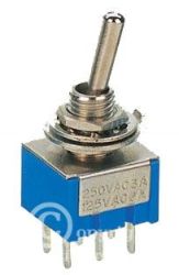 PRZEŁĄCZNIK DŹWIGIENKOWY MTS202-A2 3A/250V PODWÓJNY ON-ON PRZEL013