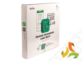 Zestaw sterowania rolet WI-FI TYP: ZSW-01 6x SRW-01 1x SBW-01 SUPLA ZAMEL