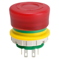 IDEC XW1E-LV3SG02Q4TR XW Emergency Stop Switch 22mm Illuminated 2NC R
