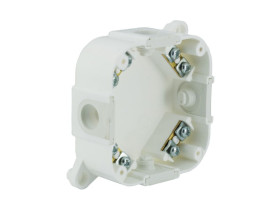 Puszka n/t 88x88x40mm IP44 400V z zac. biała VP 074-51 61.175 ELEKTRO-PLAST