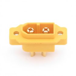 XT60E-M - złącze wysokoprądowe (wtyk z otworami montażowymi)