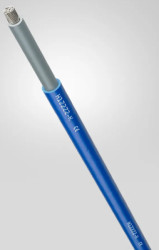 Copolymer-photovoltaic cable, halogen free, H1Z2Z2-K, 10 mm², blue, outer Ø 7.1 mm, 1023791