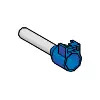 Insulated wire end ferrule, 16 mm², 24 mm long, DIN 46228-4, blue, DZ5CA162D