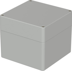PC enclosure, (L x W x H) 122 x 120 x 105 mm, light gray (RAL 7035), IP65, 02228000