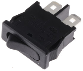 Przełącznik kołyskowy Wł.-wył. Nie 6 A SPST Czarny IP40 Marquardt