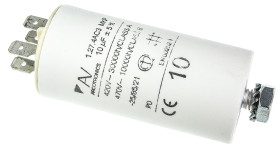 Kondensator foliowy 10μF 470V ac KEMET Metalizowany polipropylen Montaż w obudowie ±5
