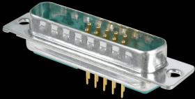 3013W3PAR99A10X D-SUB coax plug for mixed assembly, straight