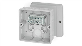 Puszka Instalacyjna De 9345 Natynkowa 98X98x55 Hermetyczna Ip55 Szara Hensel