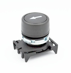 PPRN8/F przycisk monostabilny czarny ze strzałką