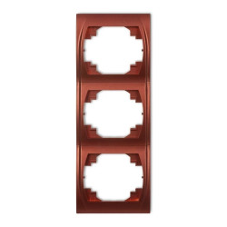 LOGO Ramka pionowa potrójna brązowy metalik 9LRV-3