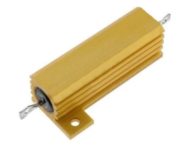 Rezystor drutowy z radiatorem przykręcany 50W 10 Ohm 0-1625984-5