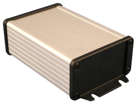 Obudowa Aluminium szerokość zew. 86,8 mm wys. zew. 46,9 mm Hammond IP65 Anodowanie na srebrno