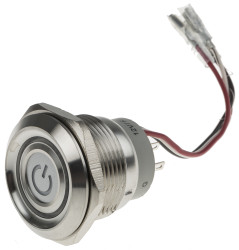 Nasadka przełącznika Chwilowy DPDT średnica wycięcia 30.2mm, montaż panelowy RS PRO