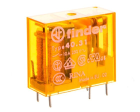 Przekaźnik miniaturowy 1P 10A 24V AC AgNi 40.31.8.024.0000 F40-31-8-024-0000