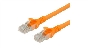 Patchcord S/Ftp Kat.7 Pimf Kabel Sieciowy Lan 2X Rj45 Linka Poe Pomarańczowy 2M