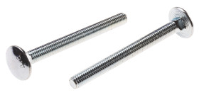 Śruba, Powlekane jasnym cynkiem, Stalowe, M6 x 65mm, Stal miękka