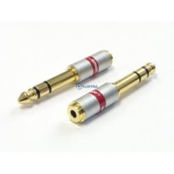 Jack przejście 6,3wtyk/3,5 gniazdo chromowany VITALCO JP112